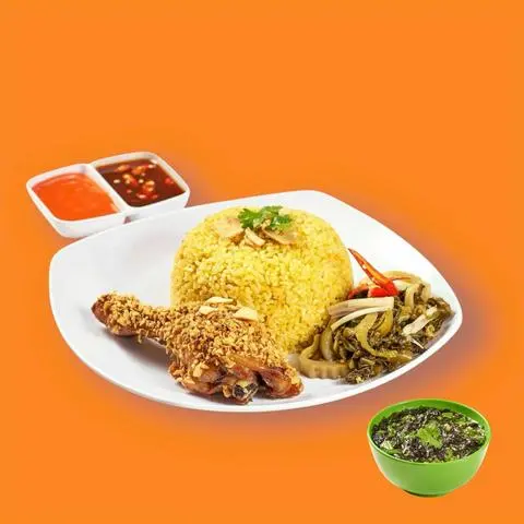 Hình ảnh Cơm gà mắm tỏi đùi nhỏ - 01 sâm lạnh