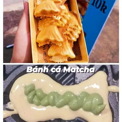 Hình ảnh Bánh cá matcha+ kéo sợi 