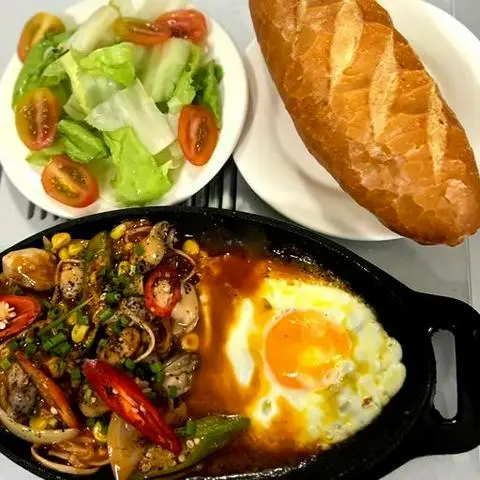 Hình ảnh 1 Bò Sốt Hào - 1 Cháo Hào - 10 Con Hào Nướng Ngũ Vị