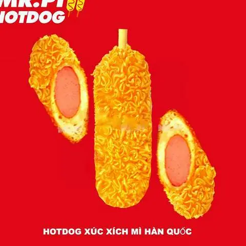 Hình ảnh HOTDOG XÚC XÍCH PHỦ MÌ HÀN QUỐC