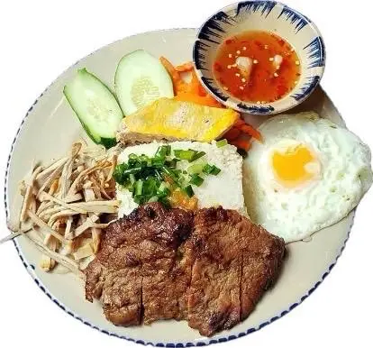 Hình ảnh Cơm Tấm Tứ Quý (Sườn nướng + Chả Trứng + Bì Thịt + Ôp la)