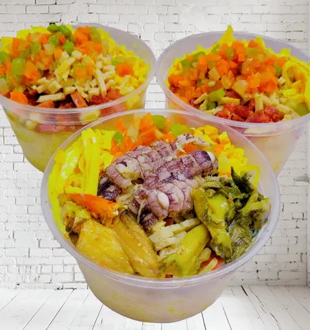 Hình ảnh Cơm Chiên Hải Sản (ST25) Mềm Dẻo + Tặng Sốt Tương Hành Phi