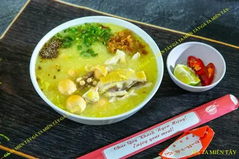 Hình ảnh Cháo gà xé và trứng non
