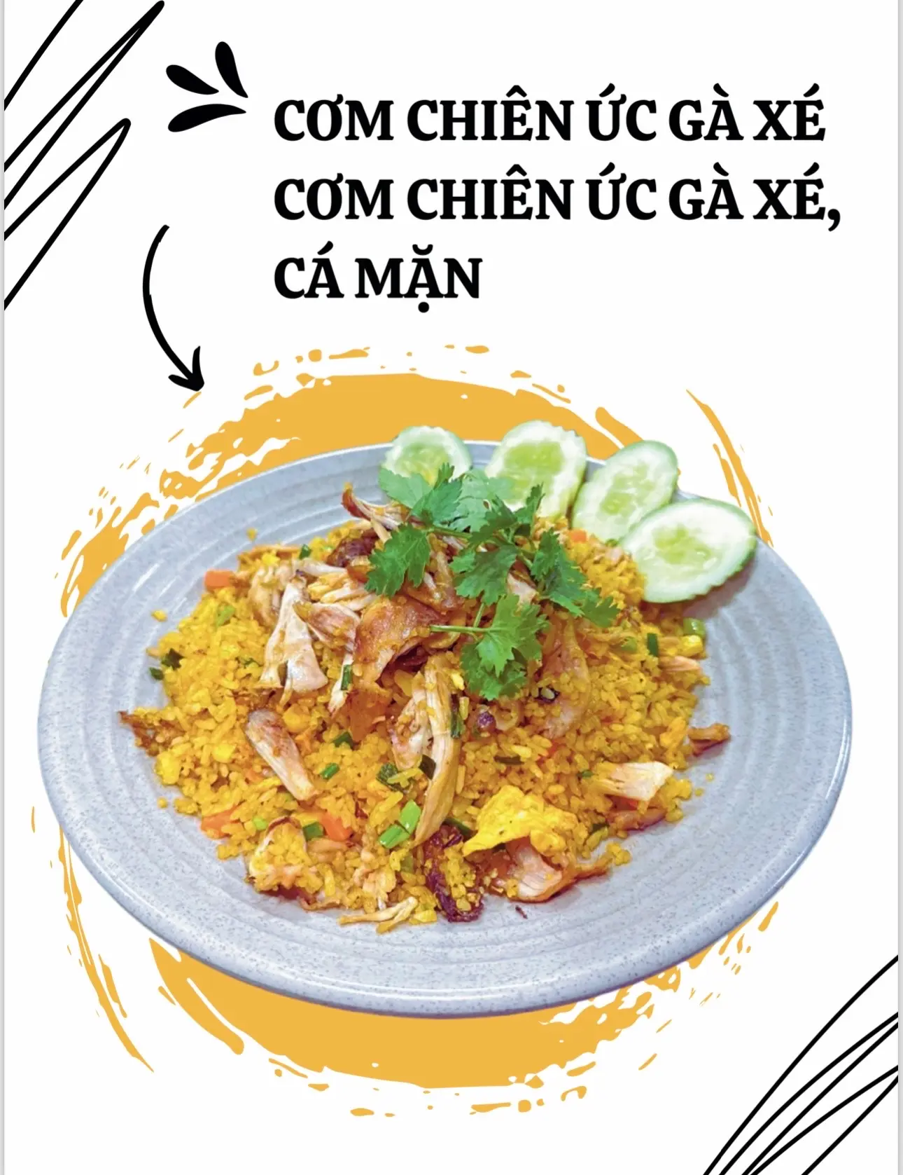 Hình ảnh Cơm chiên ức gà xé