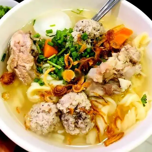 Hình ảnh Nui giò - thịt - mộc - chả