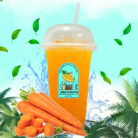 Hình ảnh Nước Ép Cà Rốt Ly 700ml 