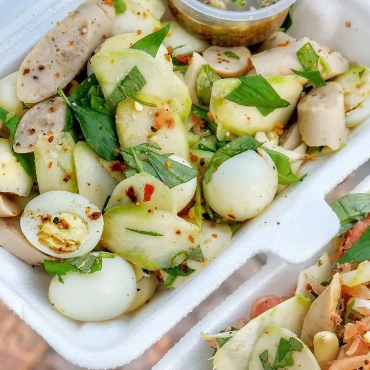 Hình ảnh Chả da heo, chả bò trộn + phồng tôm