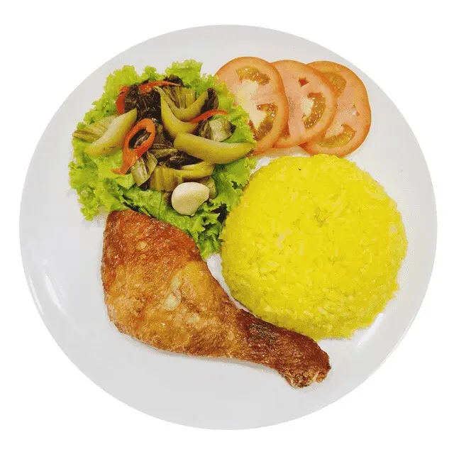 Hình ảnh Cơm gà sốt mắm tỏi nhỏ (Má Đùi)