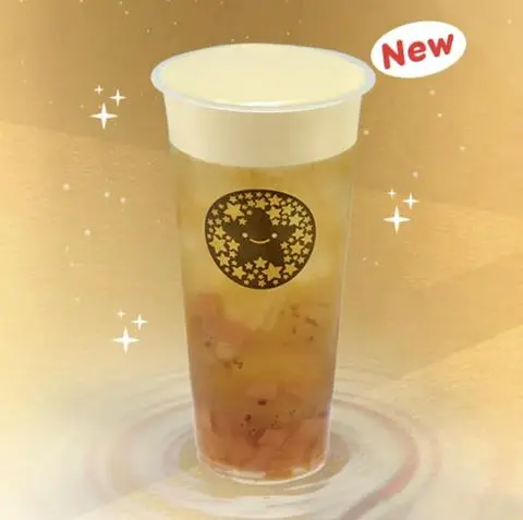 Hình ảnh Oolong Đào Quế Hoa Kem Cheese