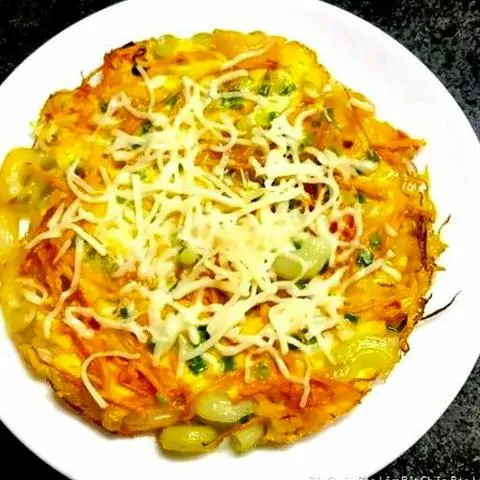 Hình ảnh Nui chiên trứng thịt bò