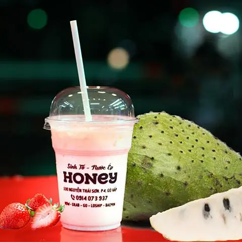 Hình ảnh Sinh tố mãng cầu dâu