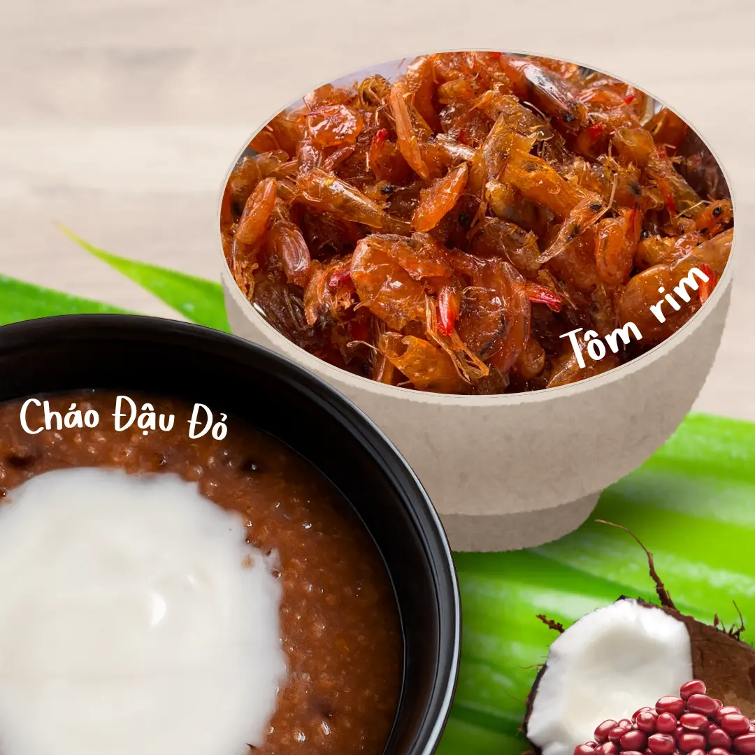 Hình ảnh Cháo Đậu + Tôm Rim