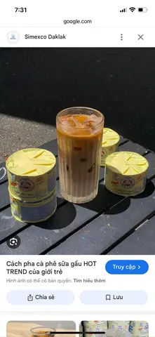 Hình ảnh Cafe sữa gấu 500ml
