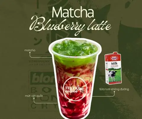 Hình ảnh Matcha Latte Việt Quất 700ml