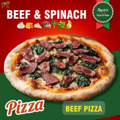 Hình ảnh Pizza Bò & Rau Bó Xôi | Beef & Spinach Pizza