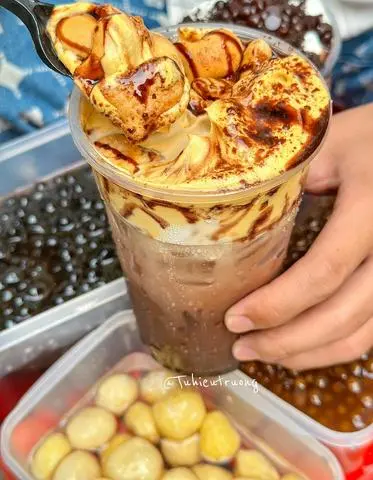 Hình ảnh Cacao kem trứng bánh gấu - M