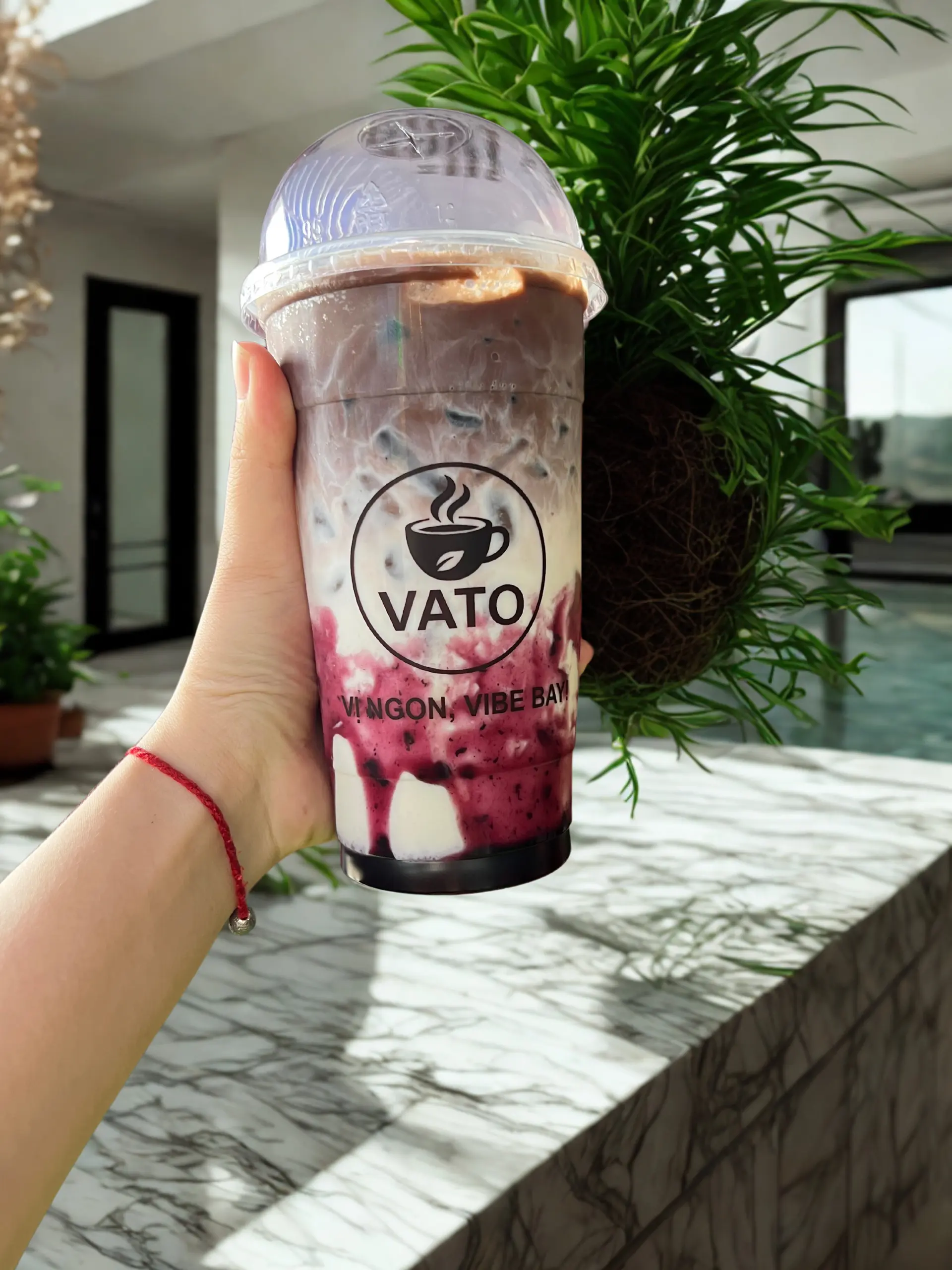 Hình ảnh Cacao latte việt quất