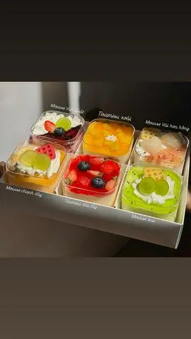 Hình ảnh Set 6 bánh mousse trái cây
