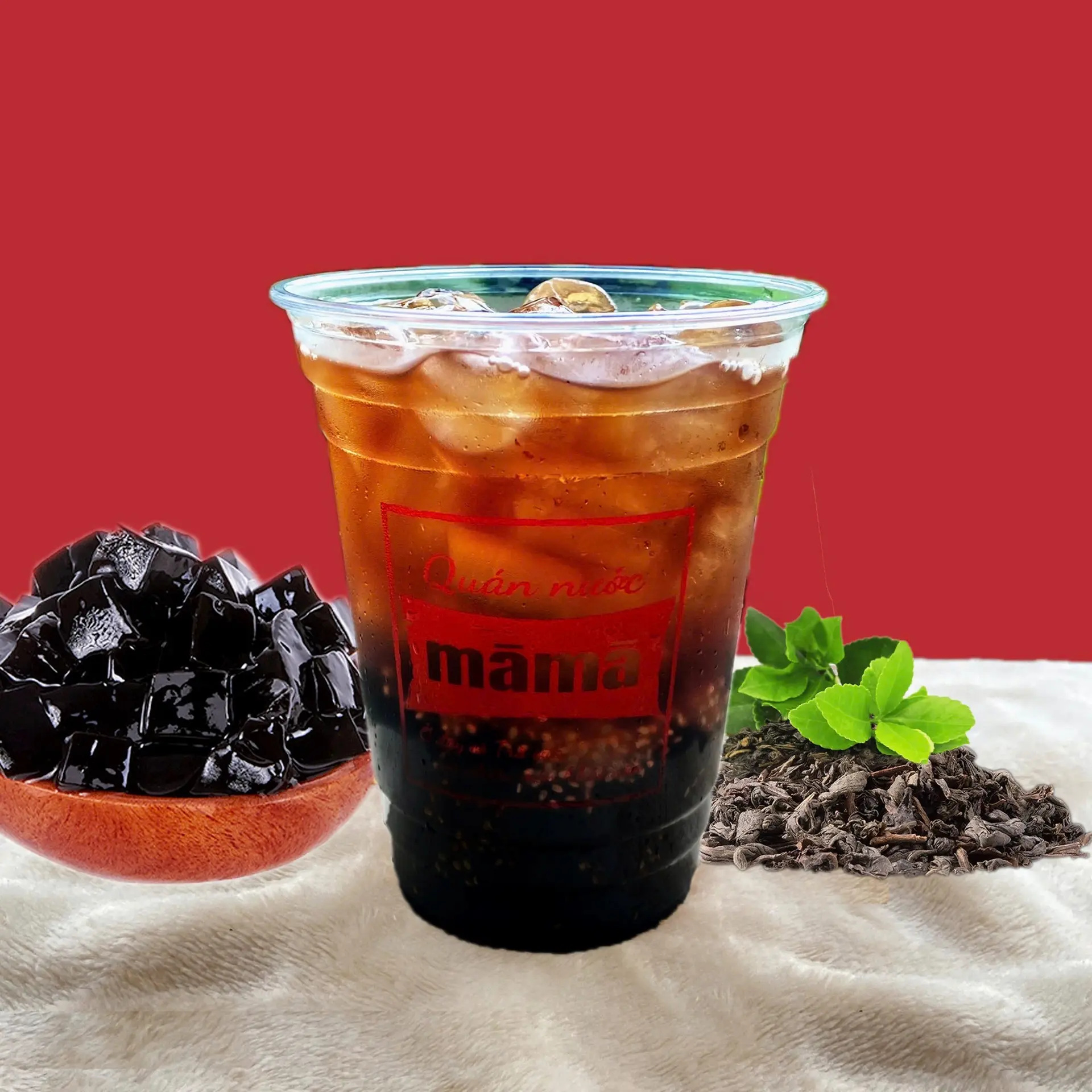 Hình ảnh Hồng Trà Sương Sáo Hạt Chia