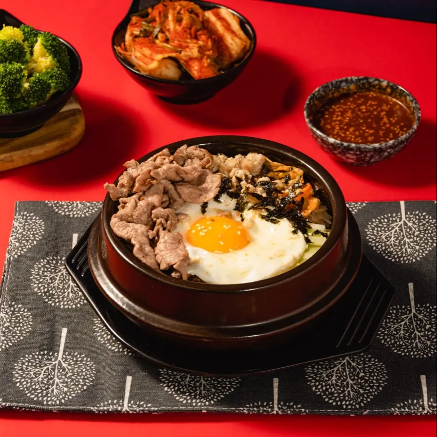 Hình ảnh cơm trộn bò