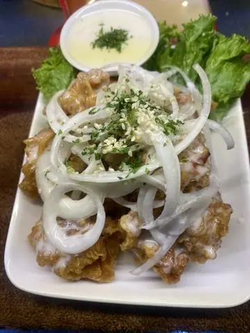 Hình ảnh gà rán sốt kem hành