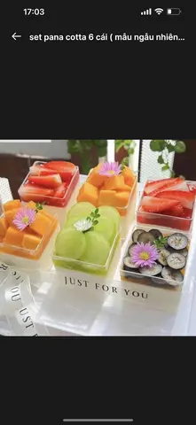 Hình ảnh set pana cotta 6cái( mẫu ngẫu nhiên) 