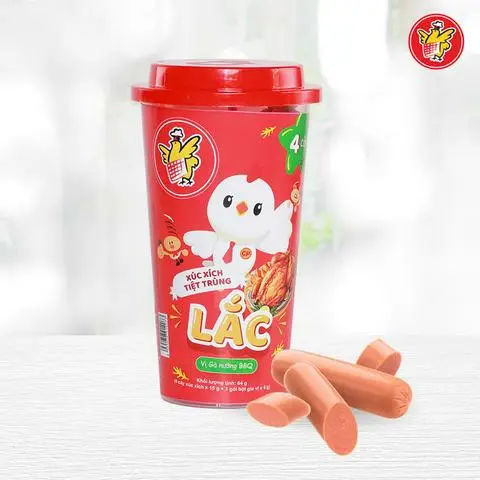 Hình ảnh Xúc Xích Lắc Vị Gà Nướng BBQ