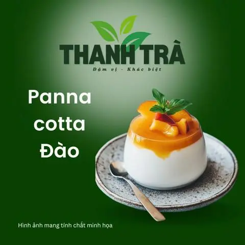 Hình ảnh Panna cotta Đào