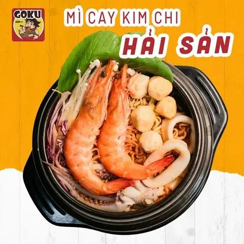 Hình ảnh Mì cay kim chi hải sản