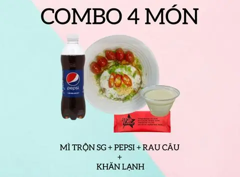 Hình ảnh CB Mì trộn SG + Pepsi chai + Rau câu + Khăn lạnh