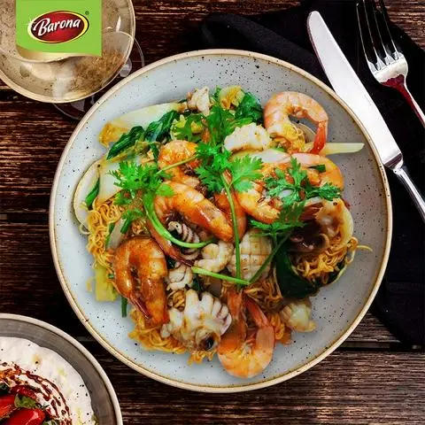 Hình ảnh Mỳ trộn khô Hải sản kimchi