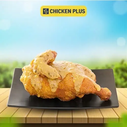 Hình ảnh Gà nửa con xốt phô mai cay lớn