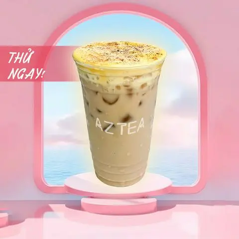 Hình ảnh Trà sữa sốt kem caramel trứng