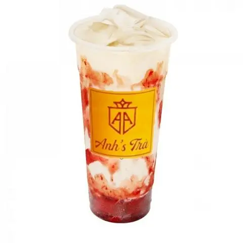 Hình ảnh Sữa Tươi Dâu Kem Cheese  