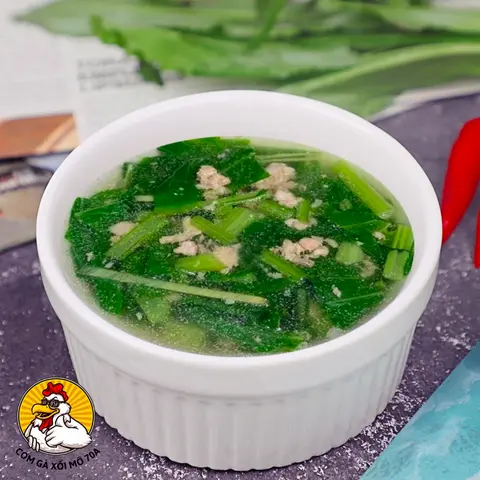 Hình ảnh canh cải ngọt thịt bằm