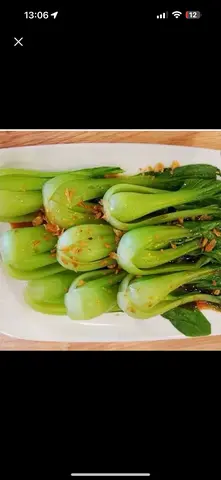Hình ảnh Cải thìa xào tỏi