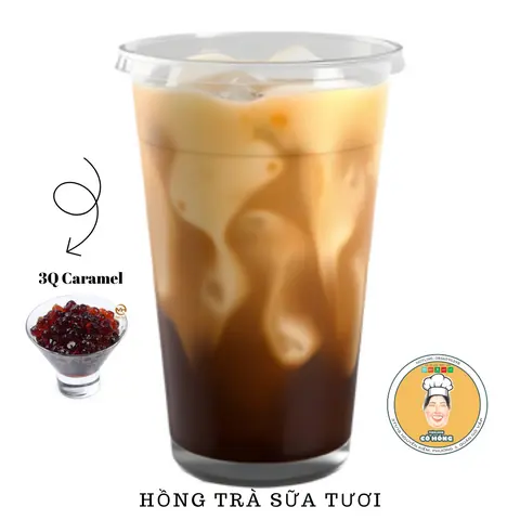 Hình ảnh Hồng trà sữa tươi 
