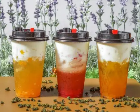 Hình ảnh Lục Trà Chanh Dây MACCHIATO 