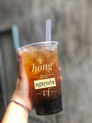 Hình ảnh Hồng trà chanh sủi bọt