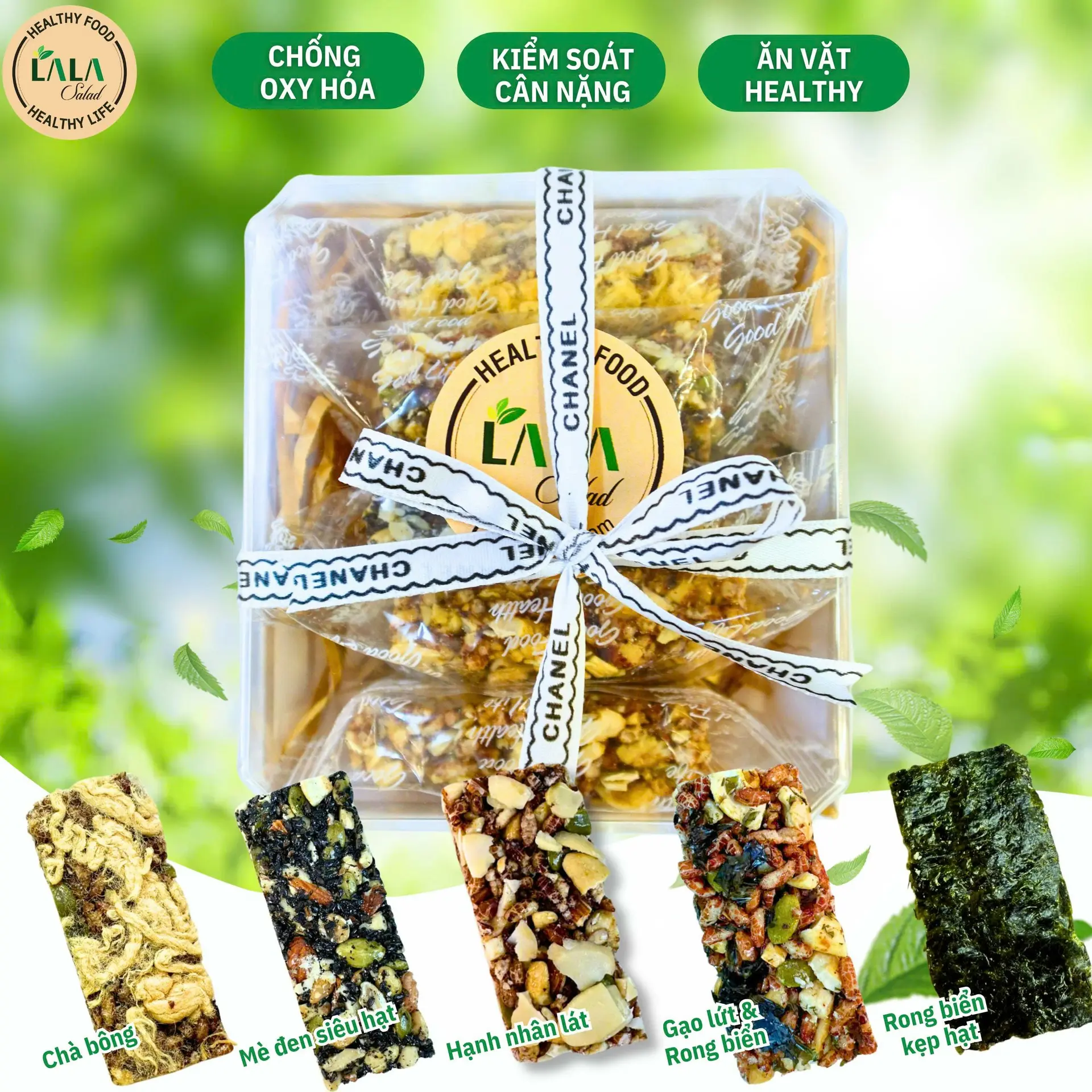 Hình ảnh M-Snack - Mix Thanh Dinh Dưỡng Giòn Tan 