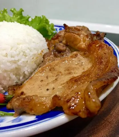 Hình ảnh Cơm sườn ram tóp mỡ 