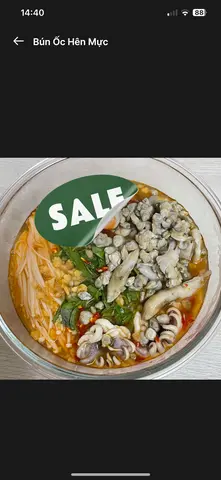 Hình ảnh Mì Ốc Hến Mực Chua Cay