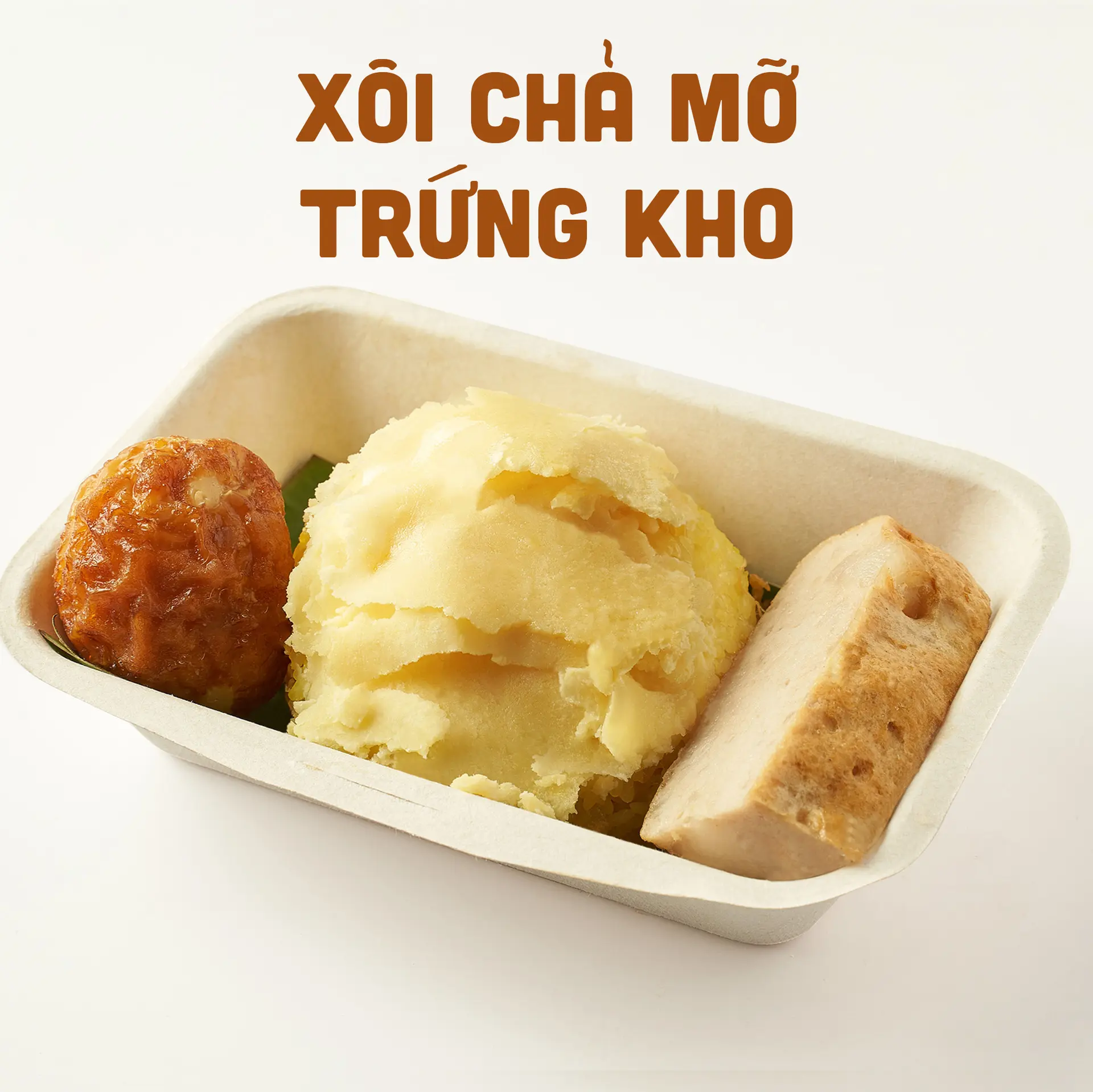 Hình ảnh Xôi chả mỡ - trứng kho