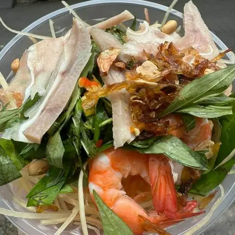 Hình ảnh goi đu đủ+ trà tắc 