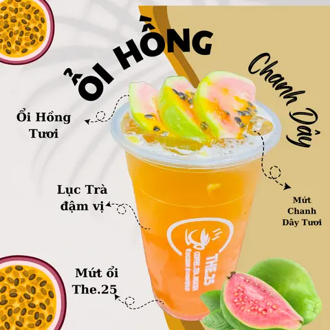 Hình ảnh Lục Trà Ổi Hồng Chanh Dây - ly 700ml - size L