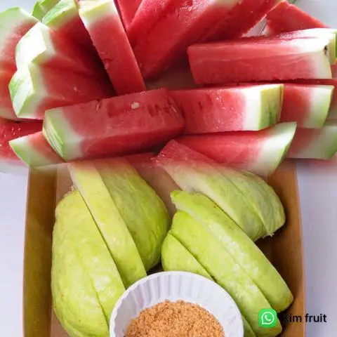 Hình ảnh Ổi - dưa hấu - kèm muối tôm