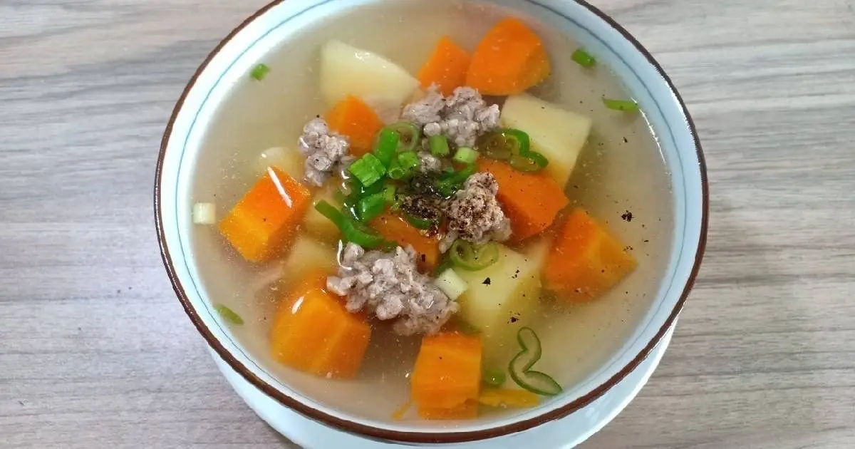Hình ảnh Soup Rau củ Thịt Bằm