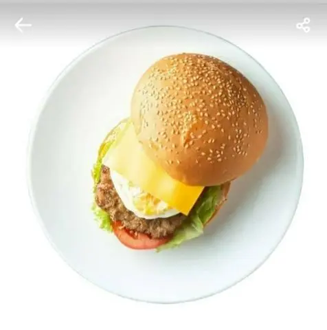 Hình ảnh hamburger heo trứng 