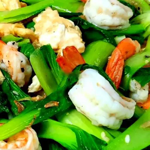 Hình ảnh Tôm xào cải ngọt
