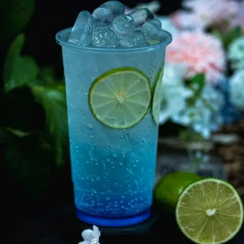 Hình ảnh soda biển xanh _ 1ly 700ml